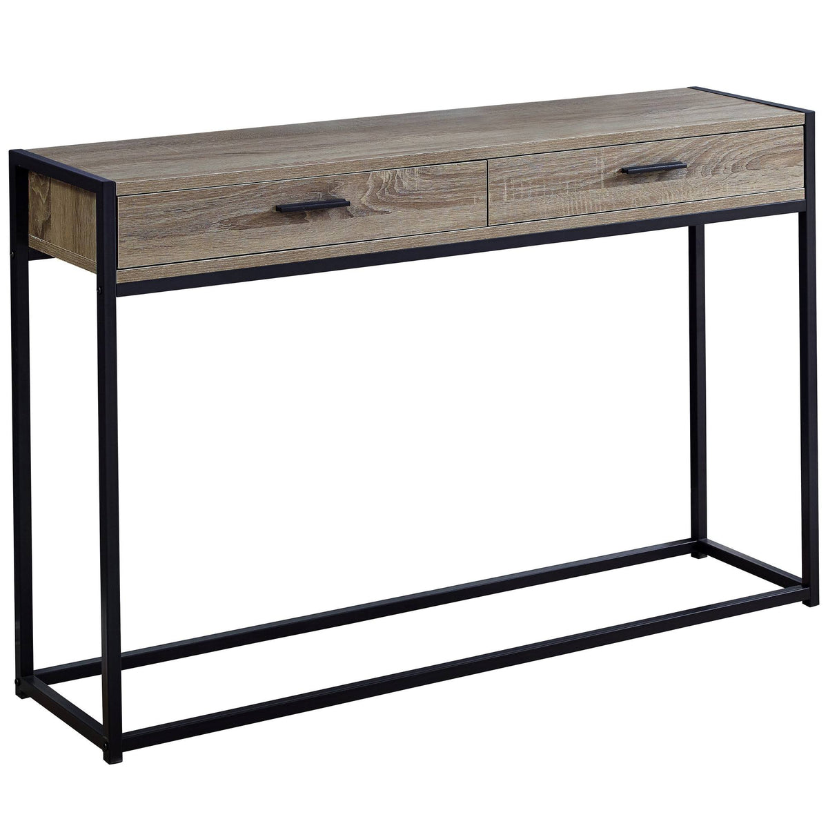 48"L Dark Taupe Black Accent Table V147904