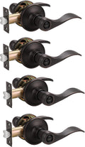 Oil Rubbed Bronze Privacy Door Levers, 3 Pack U8577