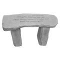 Cast Stone Backless Garden Bench L899