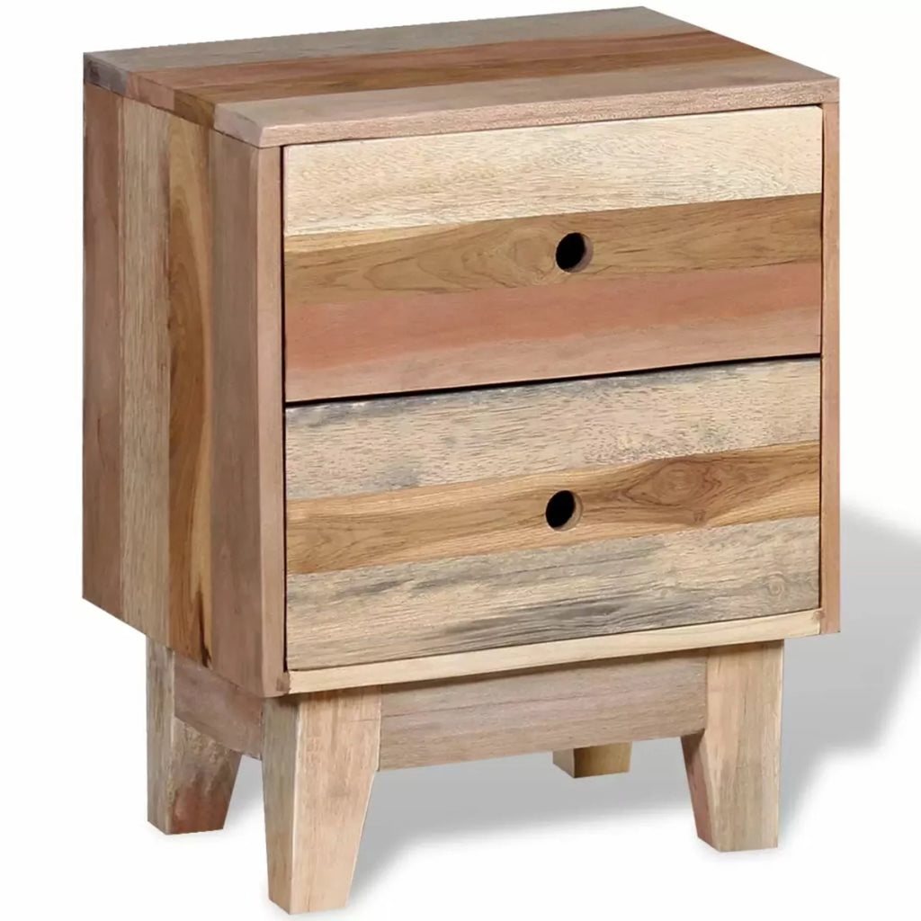 Solid Reclaimed Wood Bedside Cabinet L5960