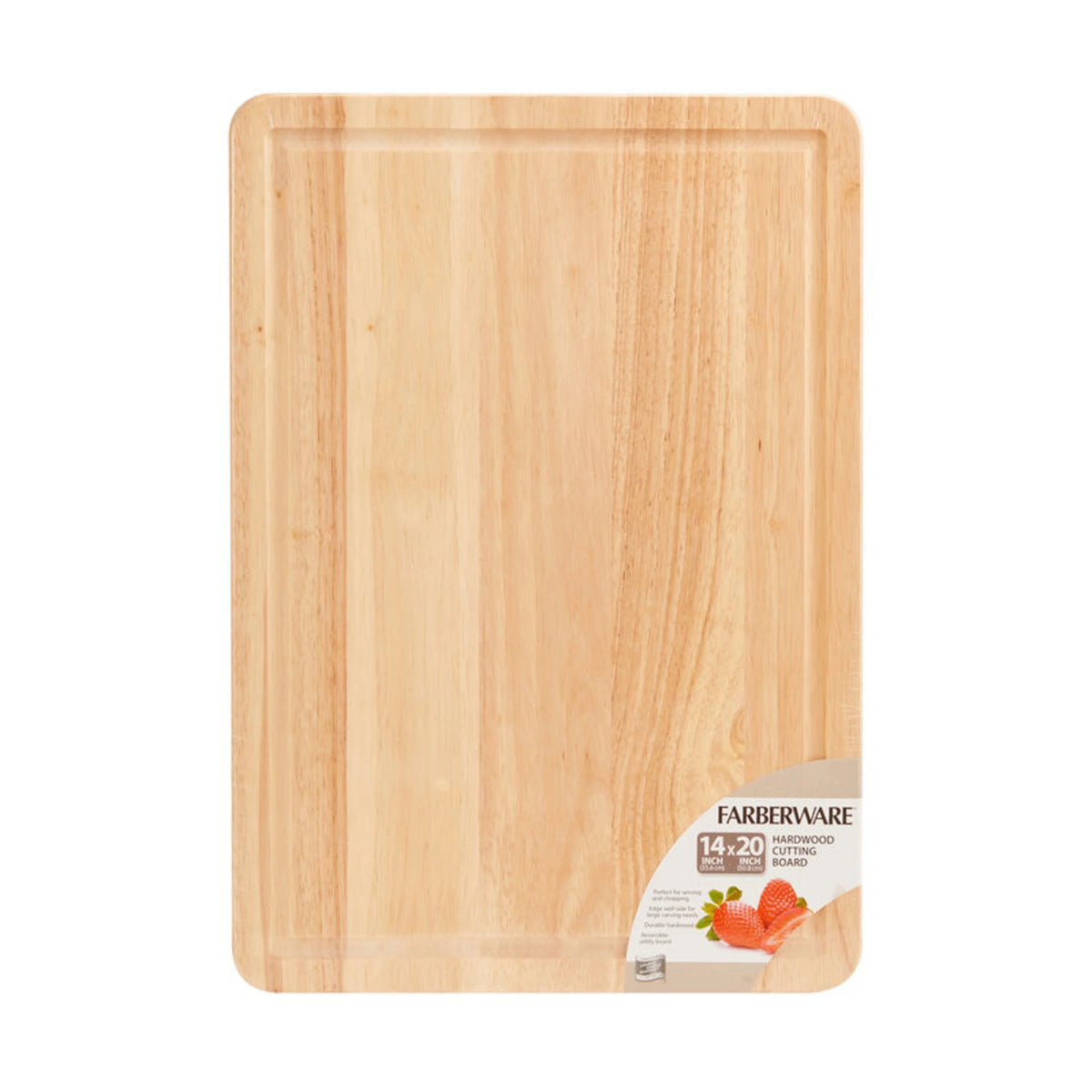 Wood Cutting Board with Perimeter Trench H4924