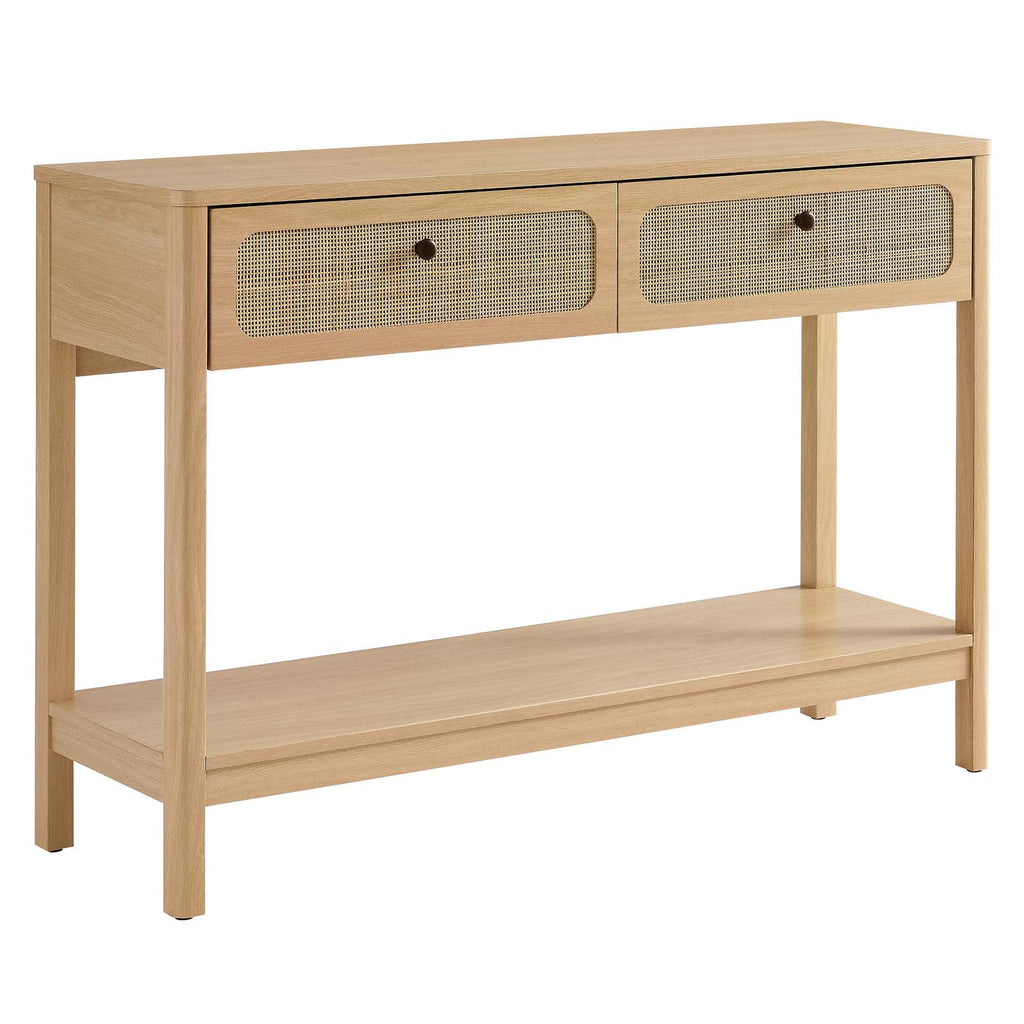Oak Wood Entryway Console Table W7588