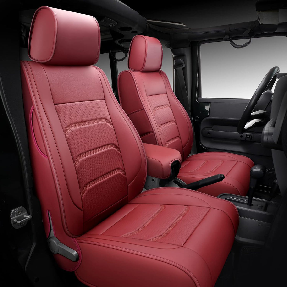 Faux Leather Full Coverage Car Seat Covers L341500