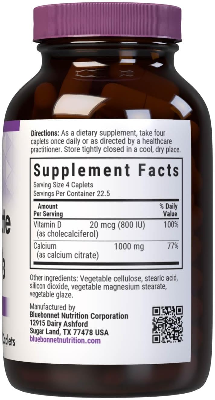 90 Caplets Calcium Citrate & Vitamin D3 P25361