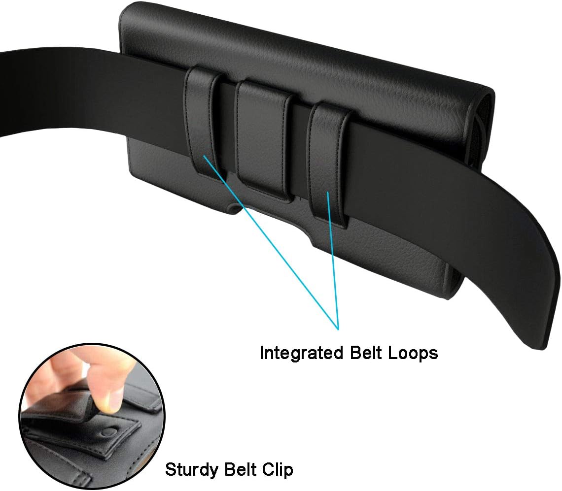 Leather Cell Phone Pouch with Belt Clip A173