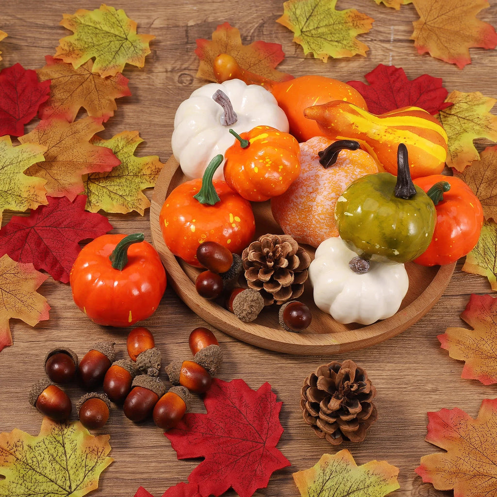 86 Pcs Christmas Artificial Pumpkins Home Decoration Set G542759