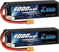 9000mAh 14.8V 100C Soft Case Battery XT90 Connector with Metal Plates 2 Pack J13641