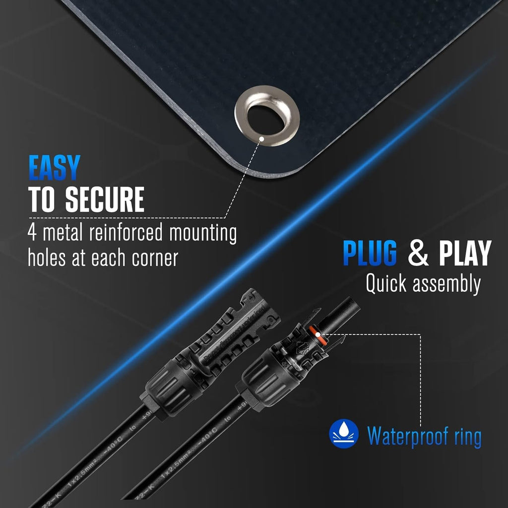 55W Flexible Monocrystalline Solar Panel F1953