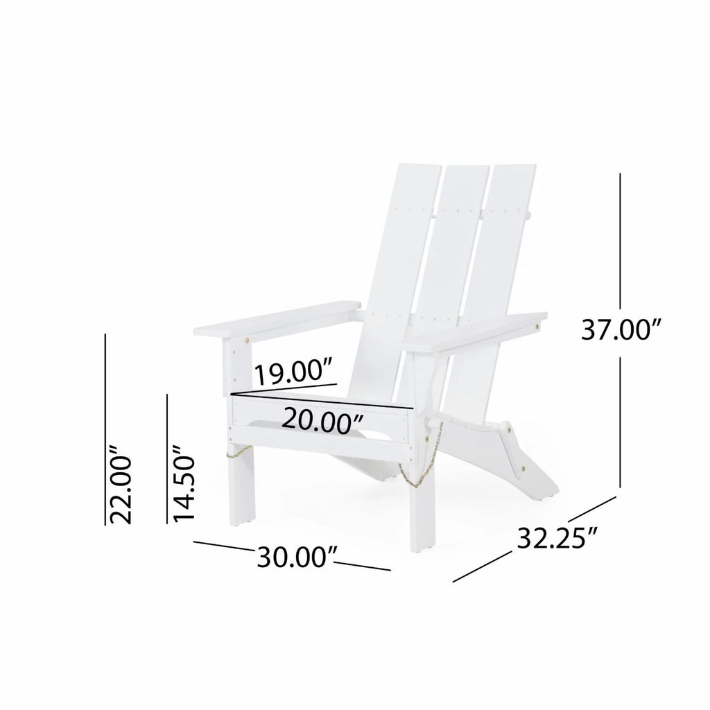 Acacia Wood Foldable Adirondack Chair M104061