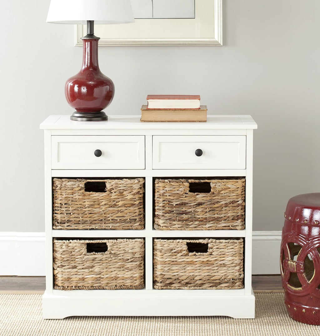 Brown Wicker Basket Storage Unit U9462