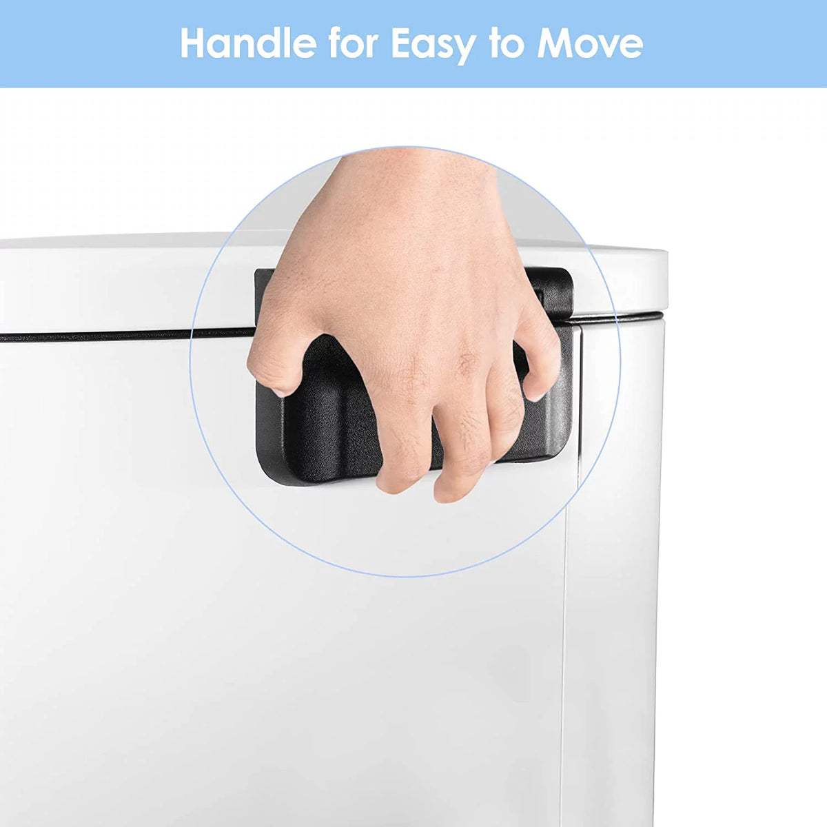50L 13.2 Gallon Trash Can with Foot Pedal B96726
