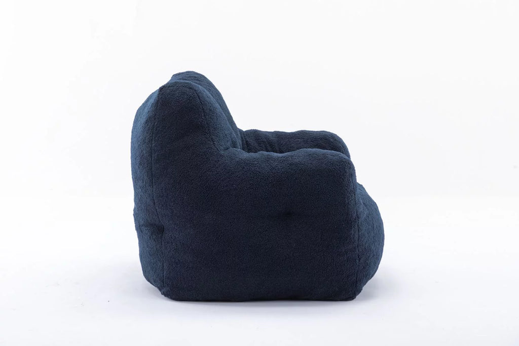 Soft Teddy Fabric Bean Bag Chair 39.4*39.4*27.6 Inches J4385