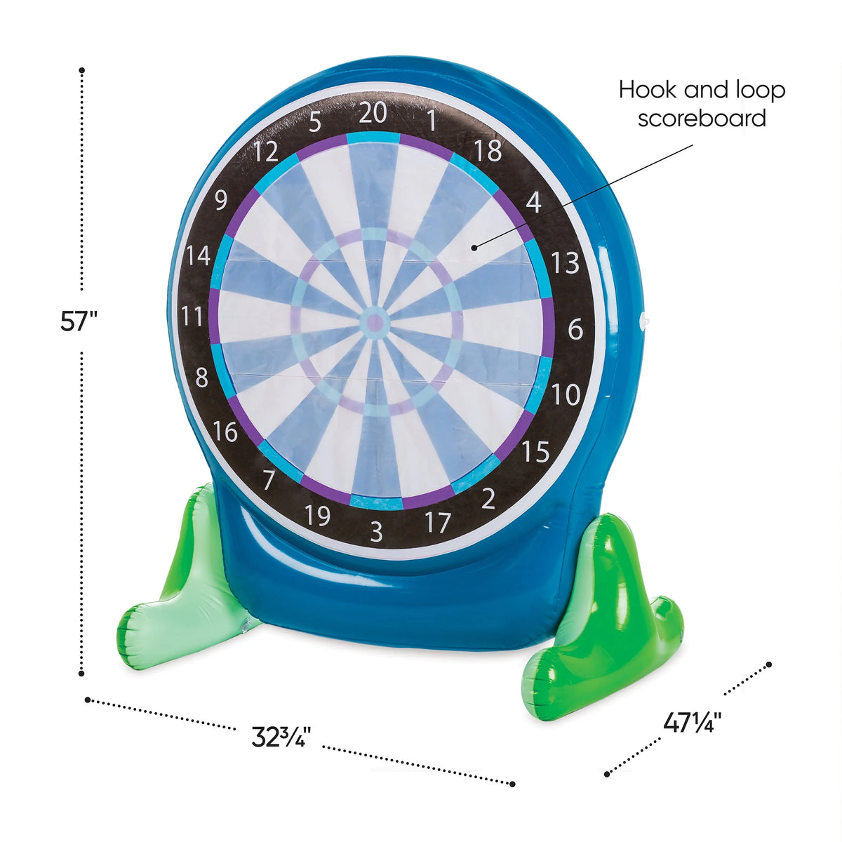 57-Inch Inflatable 2-in-1 Darts and Soccer Game Z437