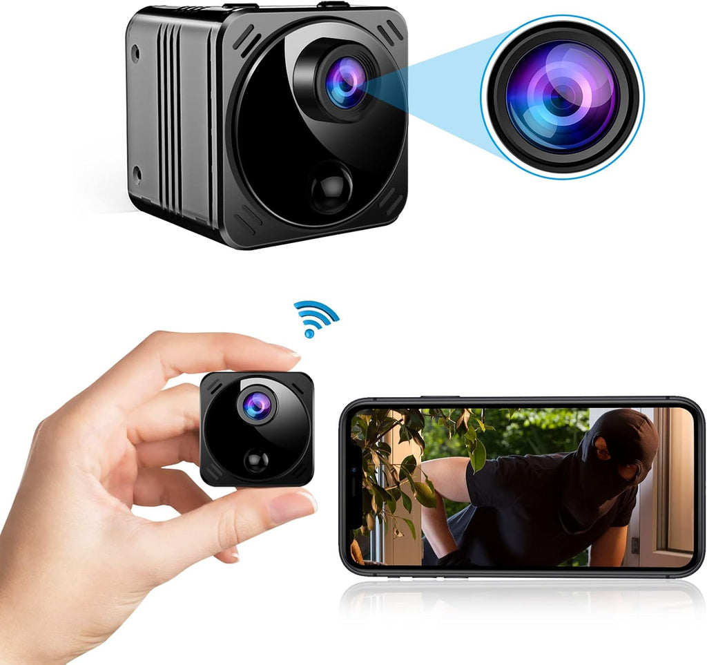 4K Mini Wireless Security Camera with Night Vision, Pack of 2 D717