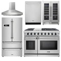 48 In. Propane Gas Range, Range Hood, Refrigerator, Dishwasher, Wine Cooler U6980
