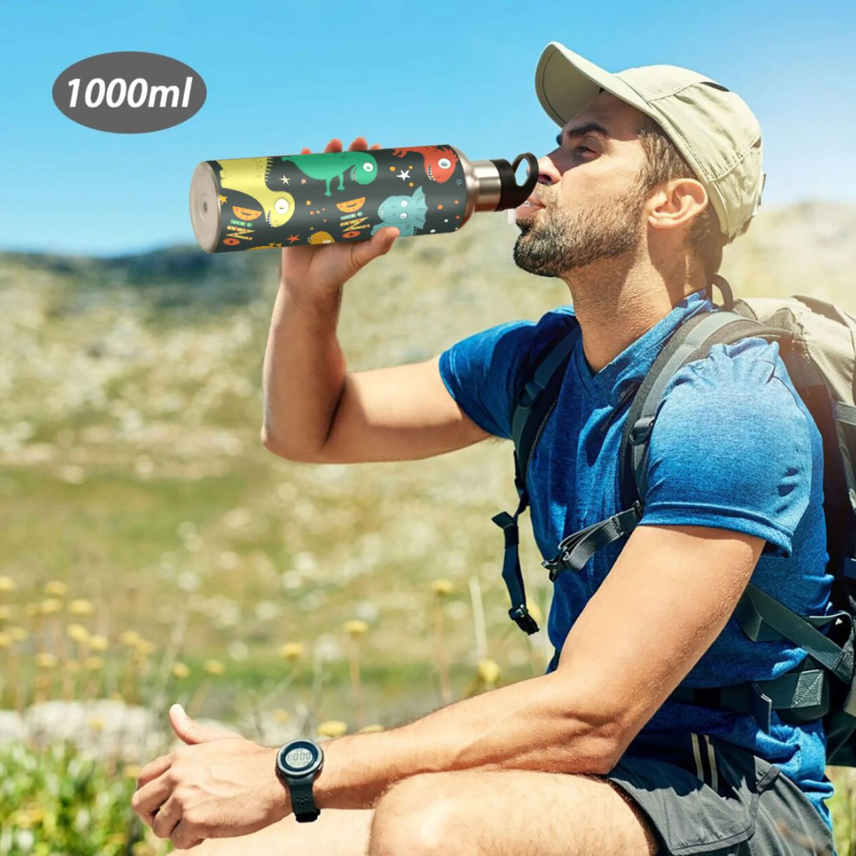 Stainless Steel Water Bottle with Straw Lid Vacuum Insulated 20 OZ F5217