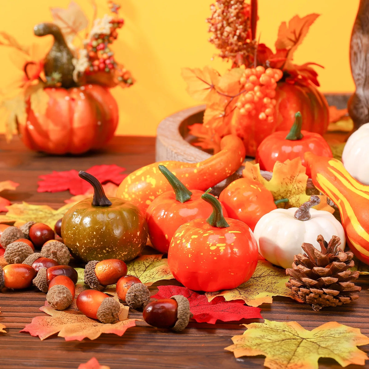 86 Pcs Christmas Artificial Pumpkins Home Decoration Set G542759