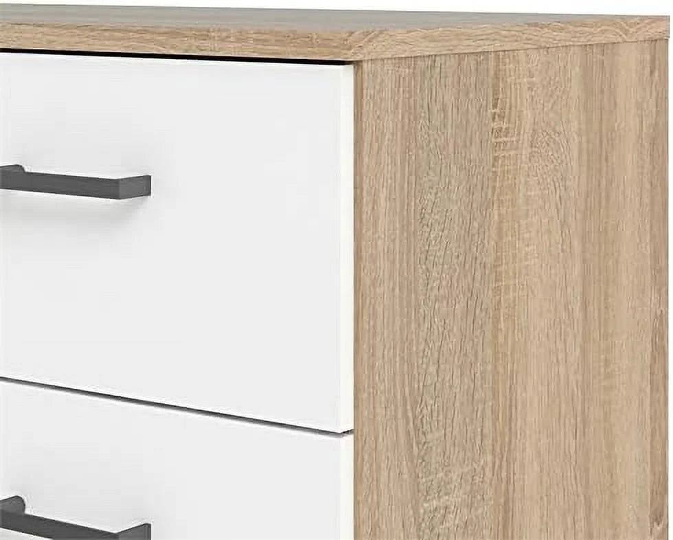 White Oak 8 Drawer Double Dresser U100044