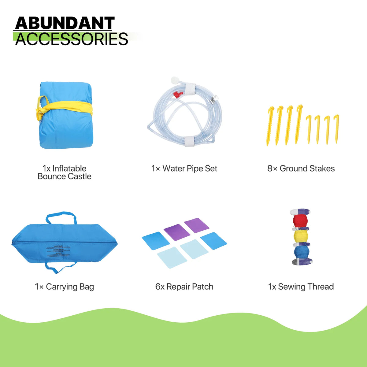 Kids Inflatable Water Slide with Blower and Splash Pool H17567