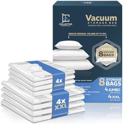 8 Pack XXL Jumbo Vacuum Storage Bags J3331