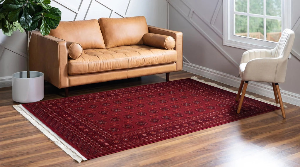 Bokhara Collection Rug 7' x 10' Red Low Rug A84010