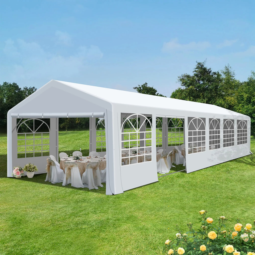 20x40FT Heavy Duty Patio Party Tent with Windows and 2 Roll-up Doors A403