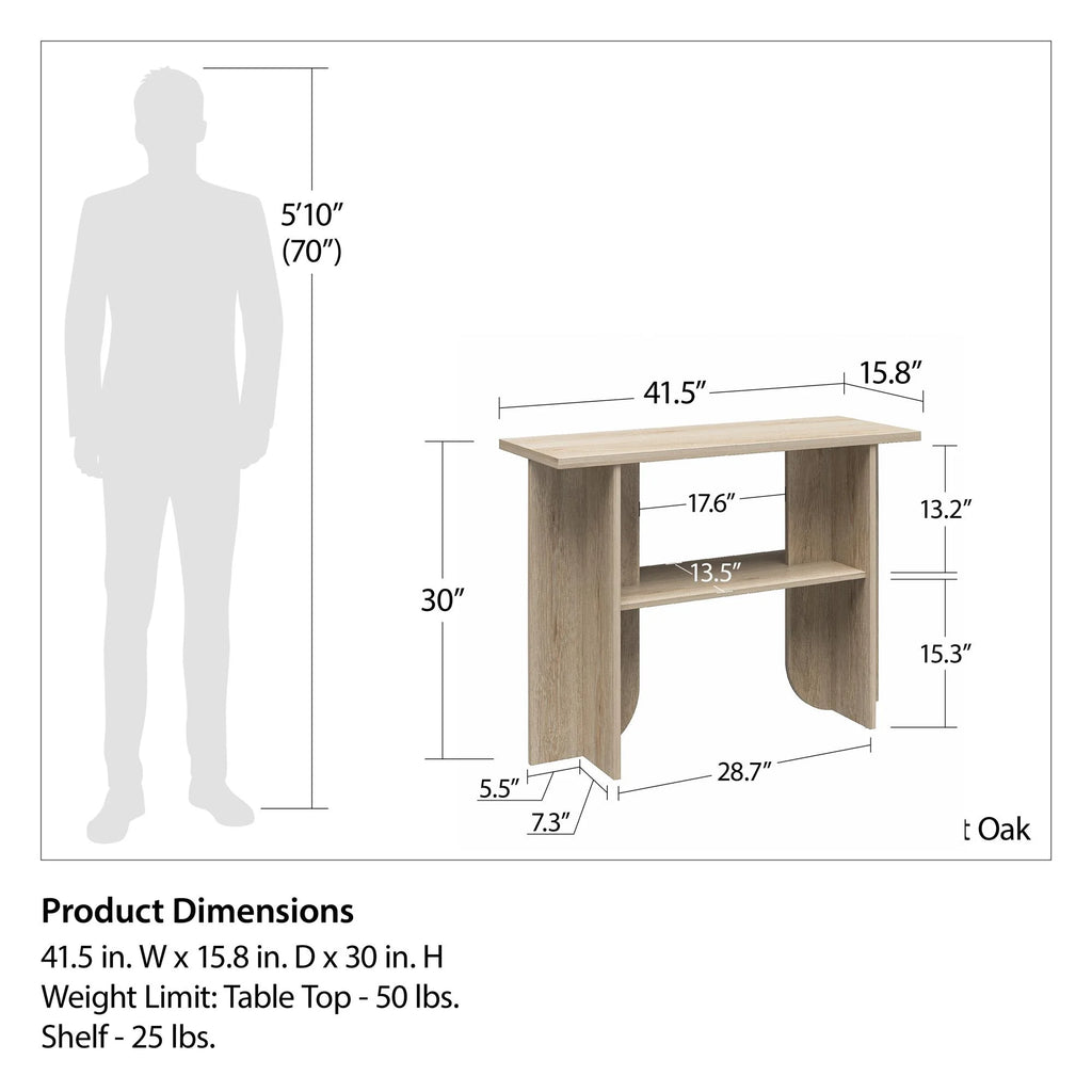 Light Oak Console Table K789
