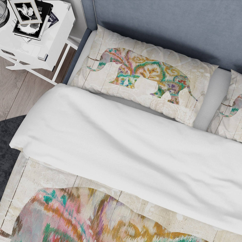 Multi-Color Traditional Bedding Set Duvet Cover and Shams A49554