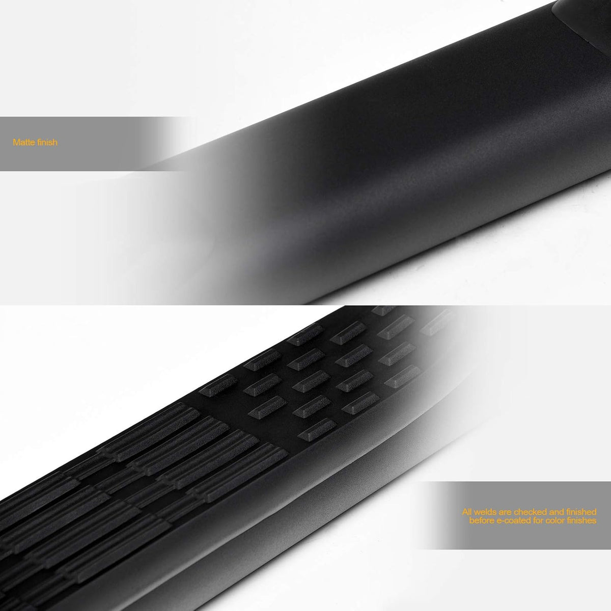 5 Oval Side Step Nerf Bars Matte Black R14293