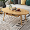 Blue Oval End Table I1533