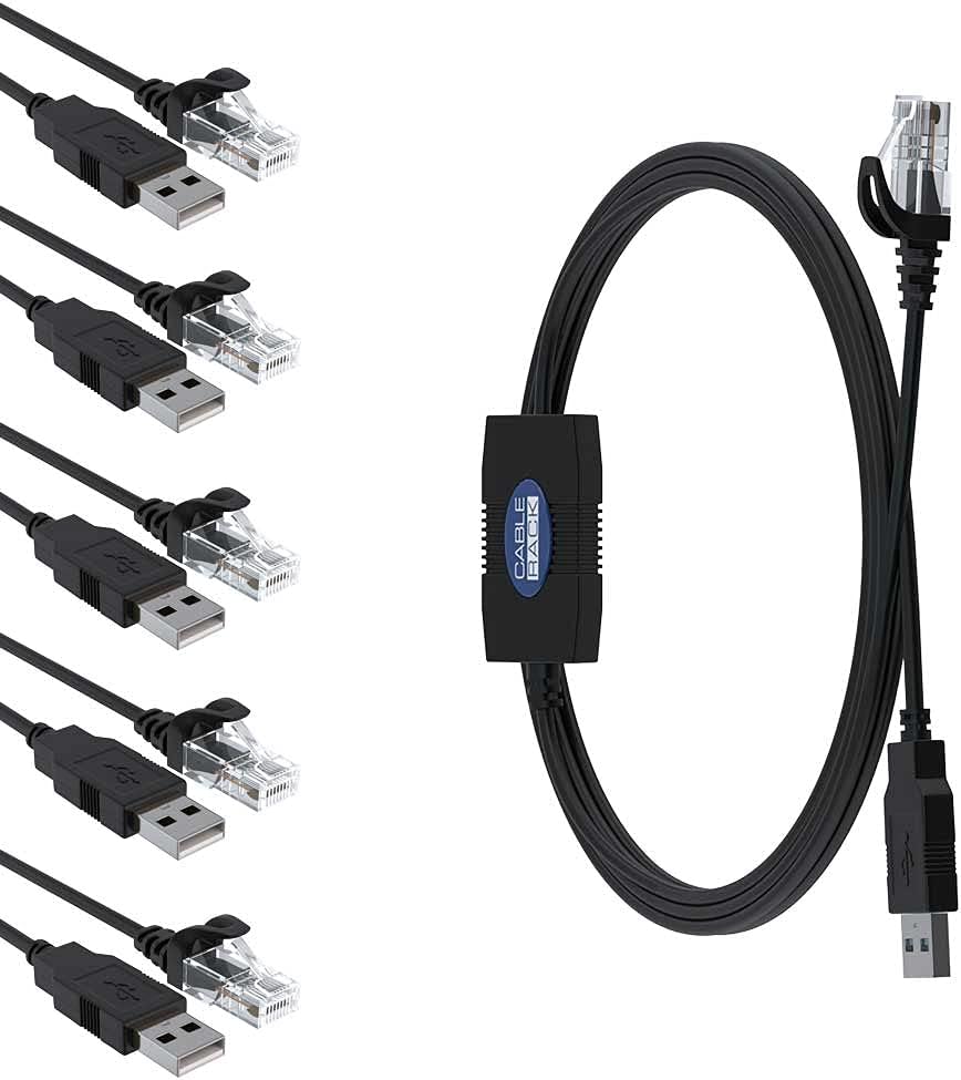 6ft USB to RJ45 Console Cable 5-Pack E13450