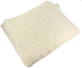 Aran Knit Merino Wool Blanket H763