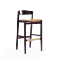 Faux Leather Barstool in Camel/Walnut U503