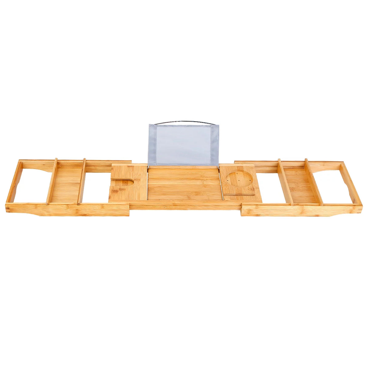 Extendable Bathtub Caddy Tray with Shelves I68804