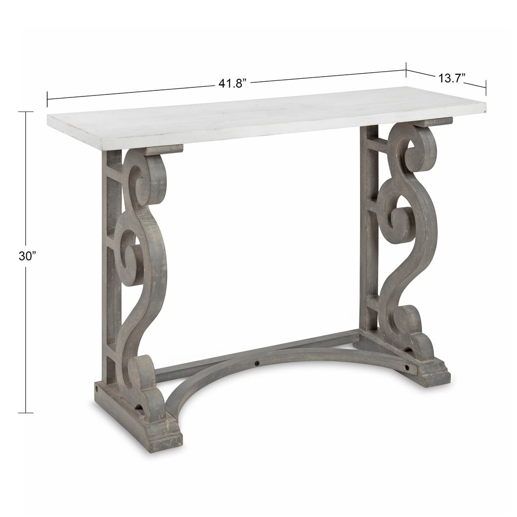 Solid Wood Farmhouse Console Table E760