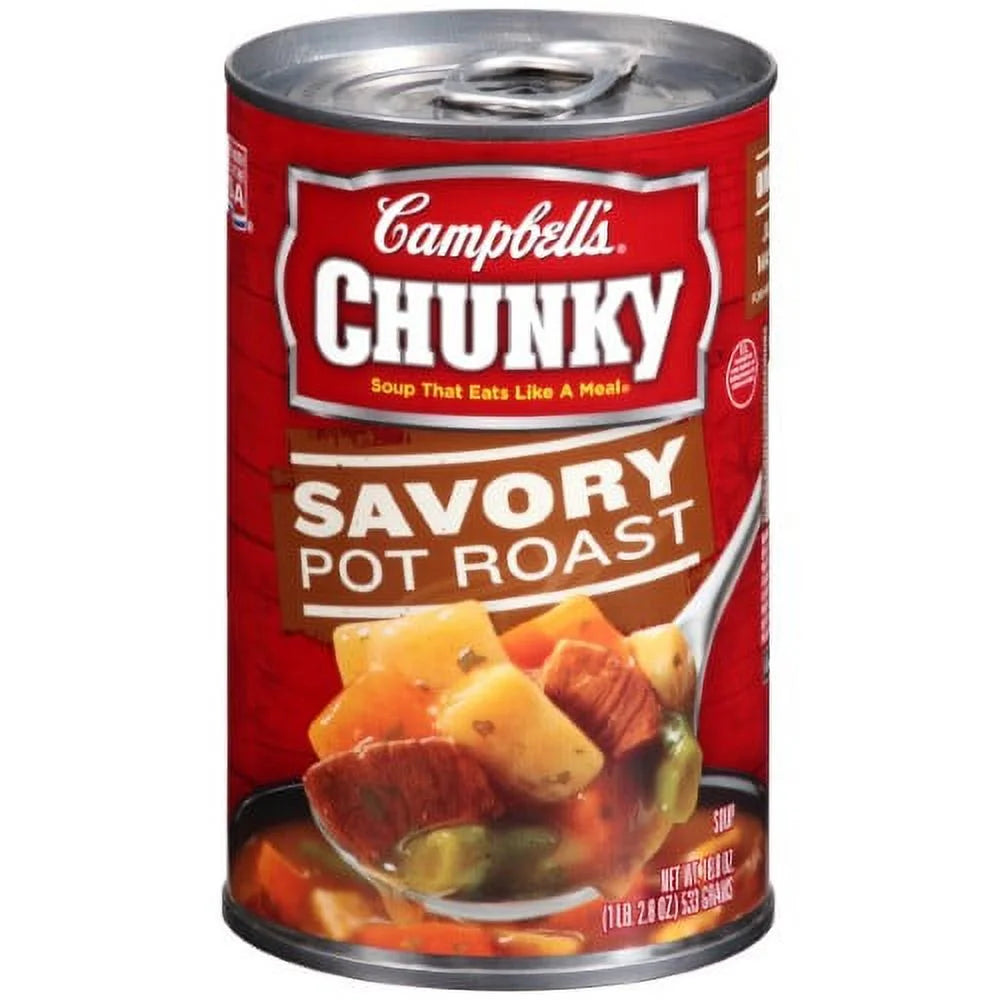 Chunky Savory Pot Roast Soup Pack of 18 C5513