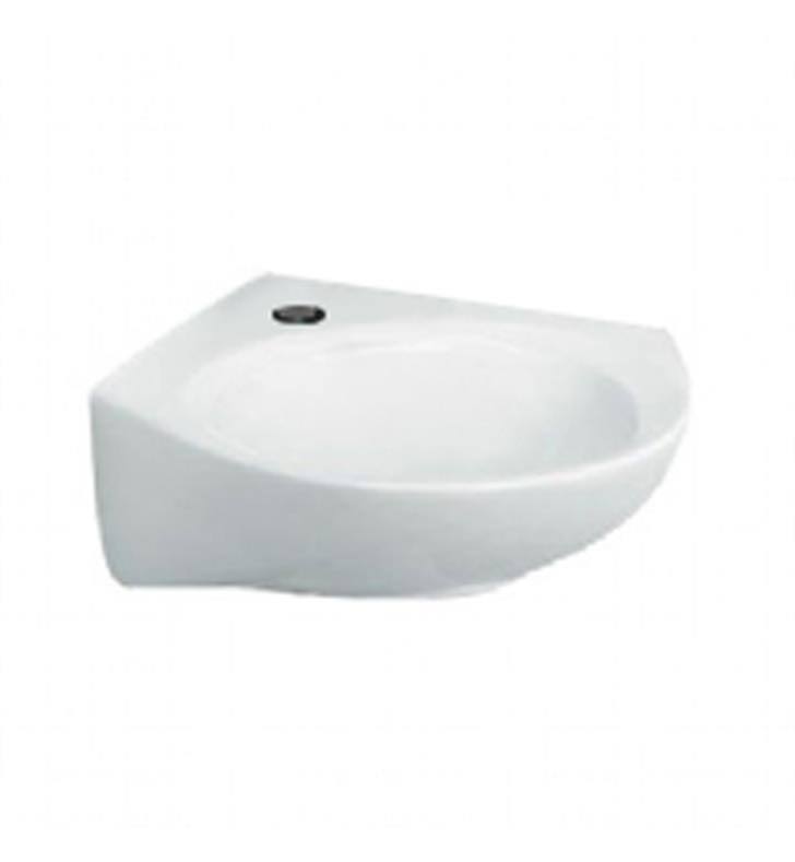 White Wall Mount Bathroom Sink U7040