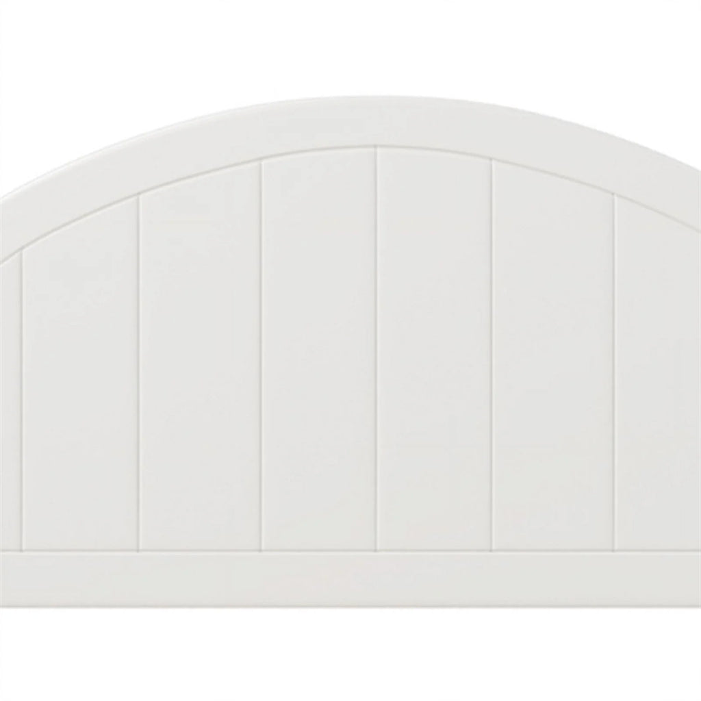 Solid Wood Queen Bed White U461334