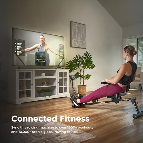 Compact Adjustable Rowing Machine with 12 Levels of Resistance O14270