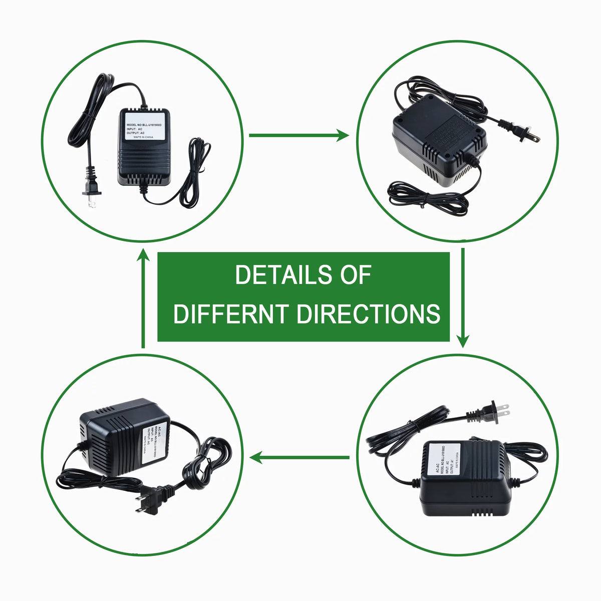 Compatible AC / DC Adapter Replacement 9V - 10 VAC Power Supply M931
