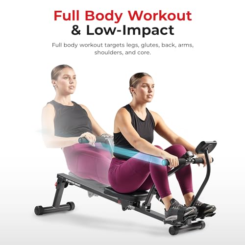 Compact Adjustable Rowing Machine with 12 Levels of Resistance O14270