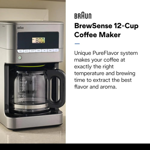 12-Cup Stainless Steel Drip Coffee Maker F5322