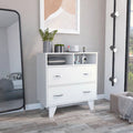 White Two Drawer Dresser F370