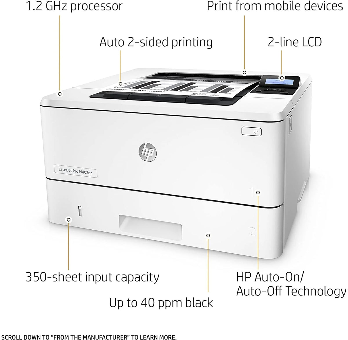 Laser Printer with Built-in Ethernet & Double-Sided Printing S336