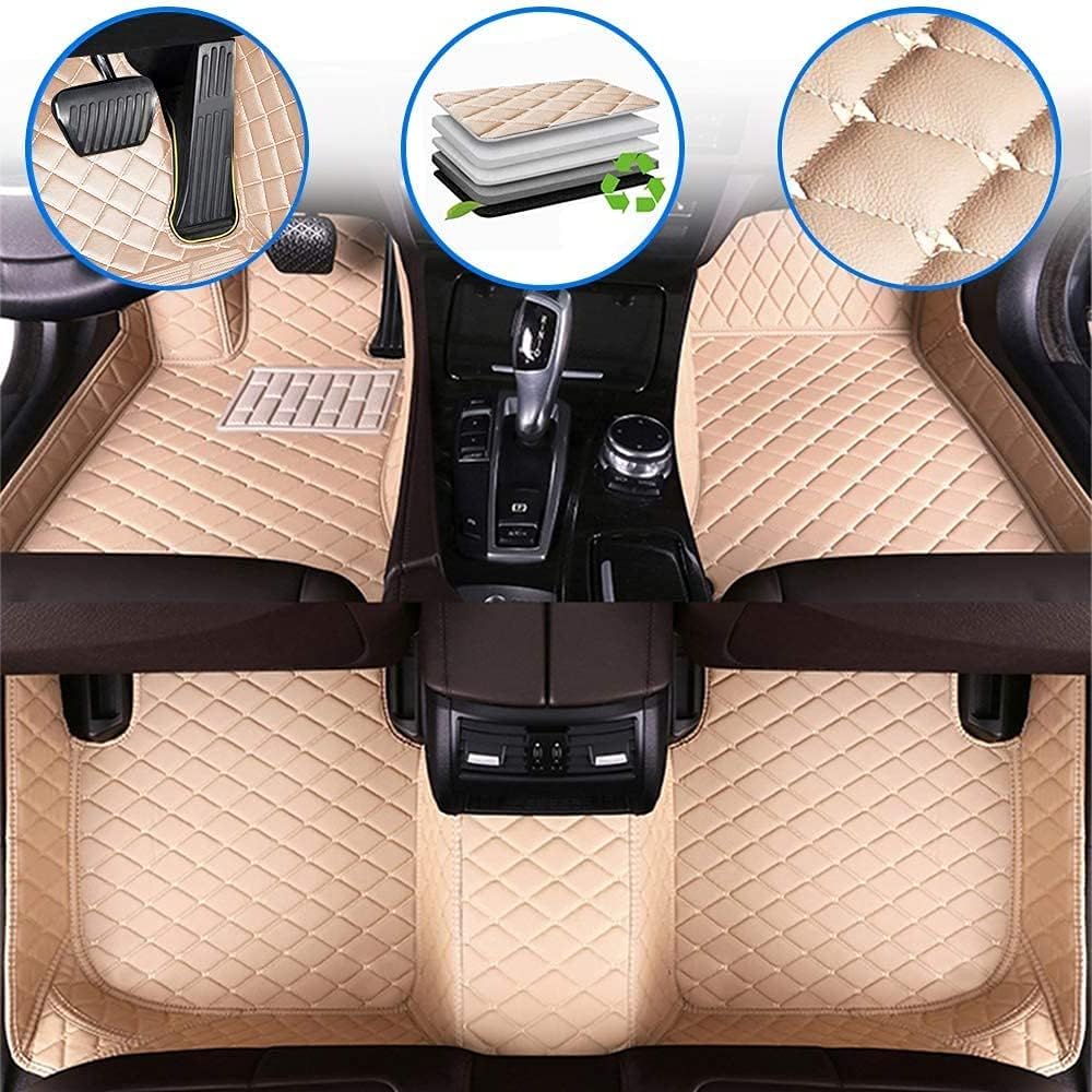 Custom Full Coverage All Weather Non-Slip Leather Car Floor Mats I117