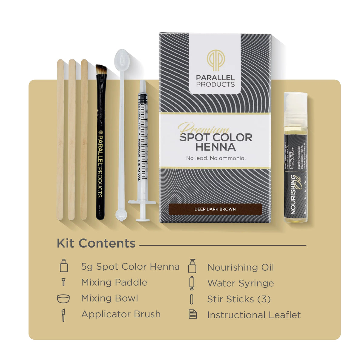 Henna Tint Kit Deep Dark Brown V425005