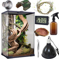 Reptile Terrarium 8 * 8 * 12 Amphibian Vertical Habitat Tank Starter Kit A9177