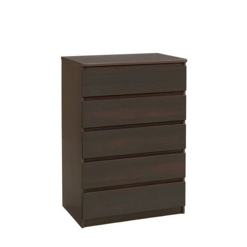 4 Piece Bedroom Set with Dresser, Chest and 2 Nightstands in Coffee O602