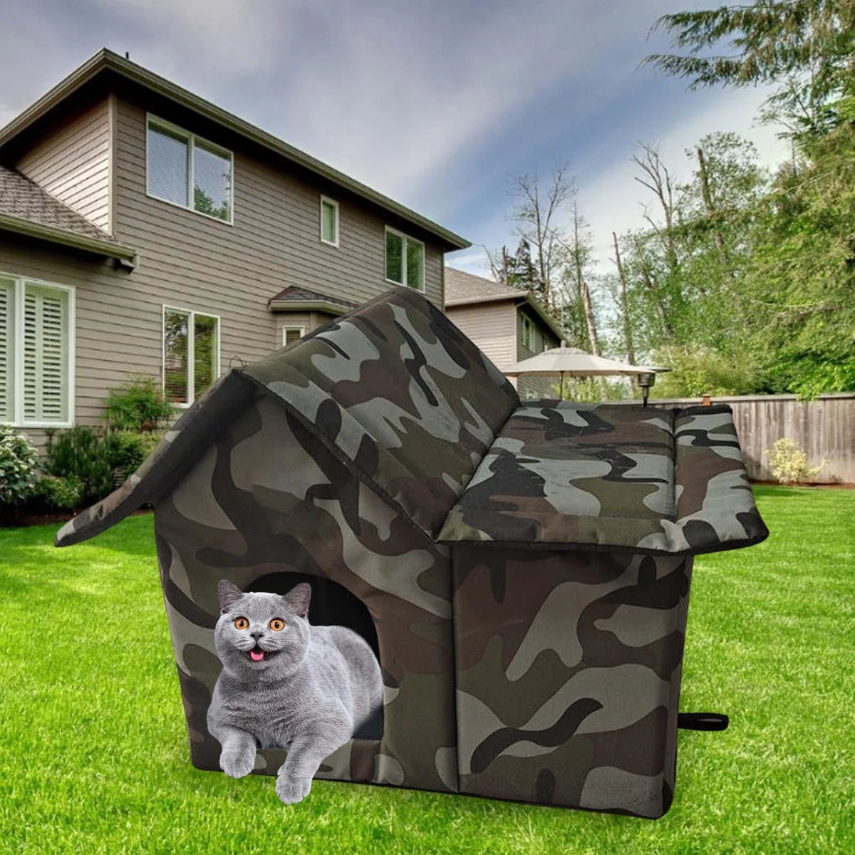 Waterproof Folding Pet Tent Cat House Dog Kennel R7920