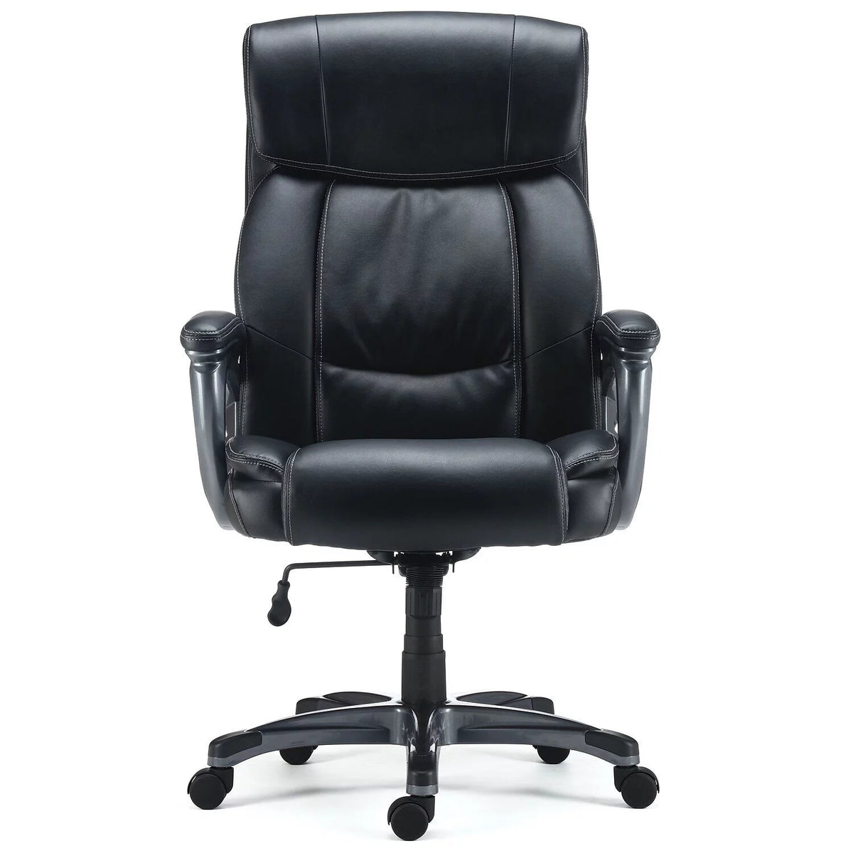 Black Bonded Leather Big & Tall Managers Chair U364